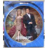 BARBIE COLLECTORS EDITION JAMES BOND 007 DOLL SET,