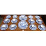 PARCEL OF SPODE BLUE ITALIAN DINNERWARE