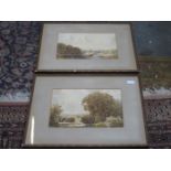 H TENNANT, PAIR OF WATERCOLOURS- LAMONT BRIDGE AND SUNLIGHT AND SHADOW, ILKEY,