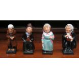 SET OF FOUR ROYAL DOULTON CERAMIC DICKENS FIGURES