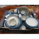 LARGE QUANTITY OF WEDGWOOD BLUE PACIFIC DINNERWARE