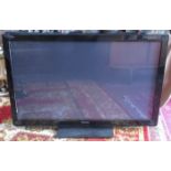 LARGE PANASONIC FLATSCREEN TELEVISION WITH REMOTE,