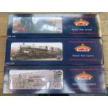 THREE MODERN BLUE BOX BACHMANN LOCOMOTIVES,