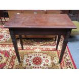 CARVED MAHOGANY SIDE TABLE