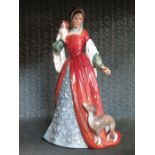 ROYAL DOULTON LIMITED EDITION GLAZED CERAMIC FIGURE- ANNE BOLEYN,