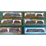 FIVE VARIOUS MAINLINE BOXED MOSTLY STEAM LOCOMOTIVES AND BOXED AIRFIX LOCOMOTIVES