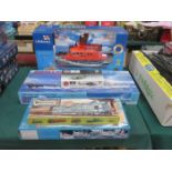 MODEL LIFE BOAT AND 5 UNCHECKED KITS
