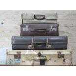 VARIOUS VINTAGE SUITCASES AND TRAVEL TRUNK