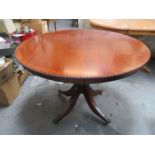 REPRODUCTION MAHOGANY CIRCULAR BREAKFAST TABLE