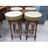 SET OF FOUR BAR STOOLS