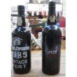 TWO BOTTLES OF VINTAGE PORT