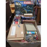 VINTAGE BOARD GAMES AND OTHER TOYS, ETC, AND ALSO TRAIN TRACK, SCALEXTRIC, ETC.