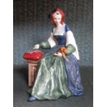 ROYAL DOULTON LIMITED EDITION GLAZED CERAMIC FIGURE- CATHERINE OF ARAGON,