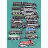 TWELVE VARIOUS LOOSE OO GAUGE TANK AND OTHER LOCOMOTIVES,