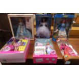 SIX VARIOUS BARBIE DOLLS INCLUDING SWAN BALLERINA, ETC,