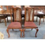 TWO MAHOGANY DINING CHAIRS