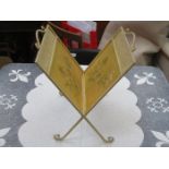 VINTAGE FLORAL DECORATED MAGAZINE RACK