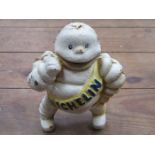 VINTAGE PAINTED CAST IRON MICHELIN MAN- REG 67548 DETROIT,