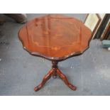REPRODUCTION ITALIAN STYLE INLAID WINE TABLE