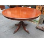 REPRODUCTION MAHOGANY CIRCULAR BREAKFAST TABLE