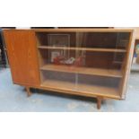 G PLAN STYLE TEAK SLIDING BOOKSHELVES