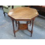 OCTAGONAL PARLOUR TABLE