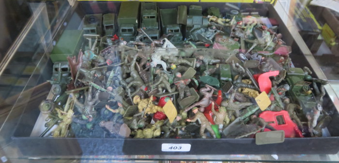 PARCEL OF MAINLY DINKY MILITARY VEHICLES,