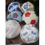 VARIOUS SIGNED EVERTON FC AND OTHER FOOTBALLS