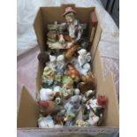 VARIOUS CERAMIC FIGURES AND ANIMALS INCLUDING HUMMEL, BESWICK,