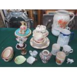 SUNDRY CERAMICS, PART TEA SETS AND CARLTONWARE, ETC.