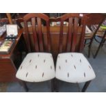 MODERN DROP LEAF DINING TABLE AND TWO CHAIRS