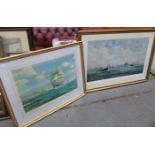 GORDON ELLIS FRAMED PRINT SIGNED BY BARBARA ELLIS AND AA GRIFFIN PENCIL SIGNED PRINT