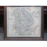 FRAMED MAP OF LINCOLNSHIRE