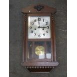 OAK CASED WALL CLOCK