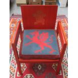 1969 PRINCE OF WALES INVESTITURE CHAIR, BY LORD SNOWDEN AND CARL TOMS,