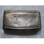 ANTIQUE SILVER HINGED STORAGE BOX