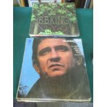 PARCEL OF JOHNNY CASH VINYL RECORDS AND BB KING RECORDS