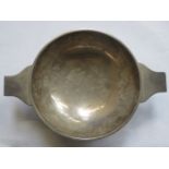 HALLMARKED SCOTTISH SILVER TWO HANDLED PORRINGER,