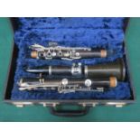 BOSSLEY & HAWKES '77' CASED VINTAGE SECTIONAL FLUTE