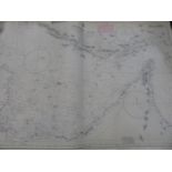 PERSIAN GULF NAUTICAL MAP AND VARIOUS OTHER SHIPPING RELATED POSTERS, BLUEPRINTS, ETC.