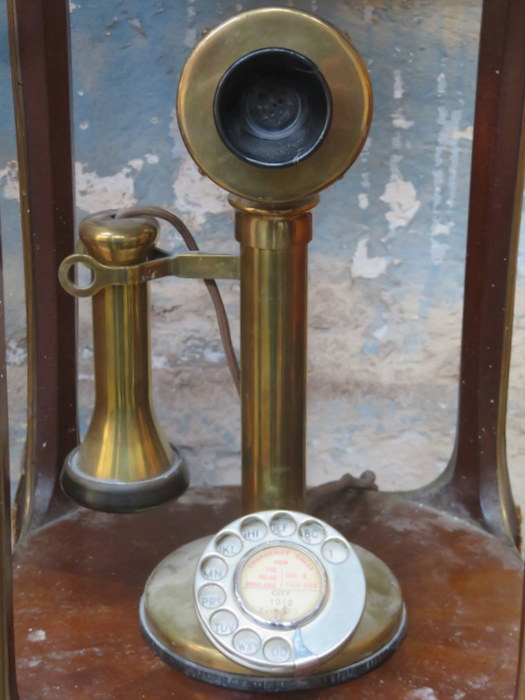 VINTAGE BRASS CANDLESTICK TELEPHONE