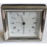 MODERN HALLMARKED SILVER CLOCK