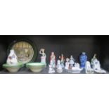 SUNDRY CERAMICS INCLUDING ORIENTAL BLUE AND WHITE VASE, CRESTED WARE AND ROYAL DOULTON, ETC.