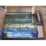 PARCEL OF DIORAMA TYPE CASED MODEL SHIPS