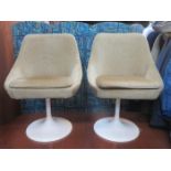 PAIR OF 1950s STYLE LUSCH ERZEUGNIS UPHOLSTERED TUB CHAIRS