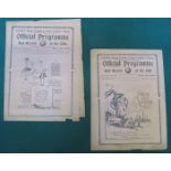 TOTTENHAM HOTSPUR TWO 1930s FOOTBALL PROGRAMMES