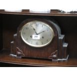 OAK CASED MANTLE CLOCK