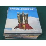 PARCEL OF VINYLS INCLUDING WINGS, ROD STEWART AND STATUS QUO, ETC.