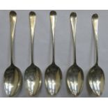 SET OF FIVER HALLMARKED SCOTTISH SILVER SPOONS