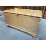 STRIPPED PINE BLANKET BOX